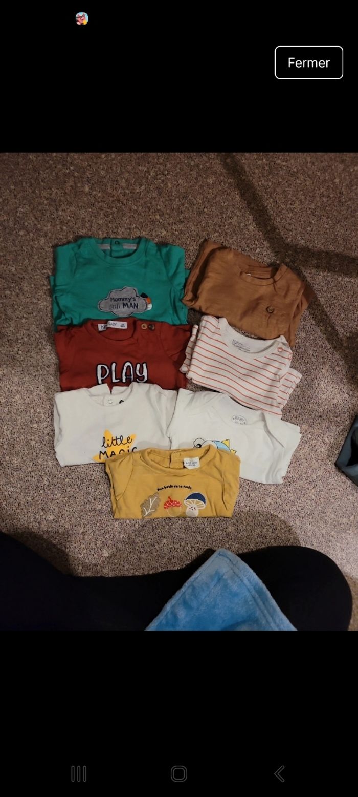 Maillot longues manches 3mois