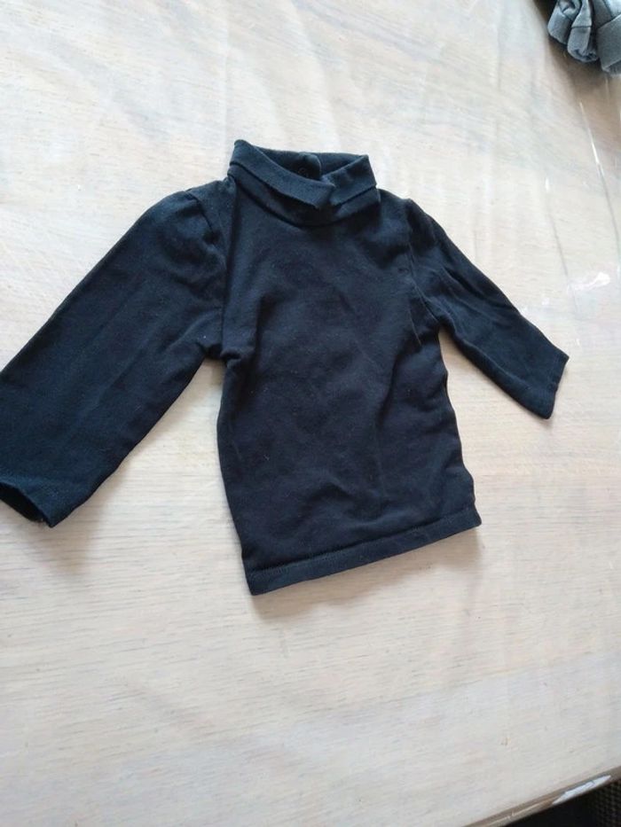 Lot de 2 sous-pulls gris et noir 3 mois - photo numéro 3