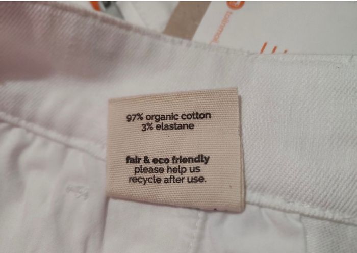 Pantalon blanc de travail 100% coton bio pour homme taille 64, Toil+ Moil - photo numéro 7