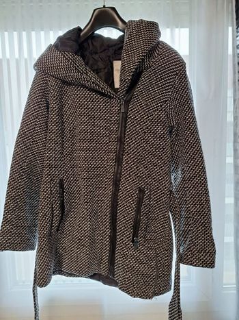 Vend manteau gris/noir