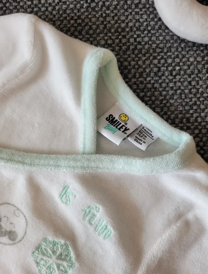 Pyjama velours 2 pièces 3 mois - photo numéro 6