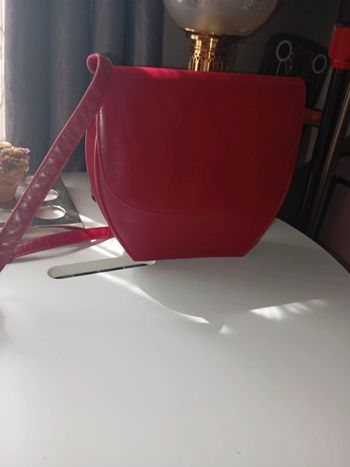 Sac vintage rouge  cuir