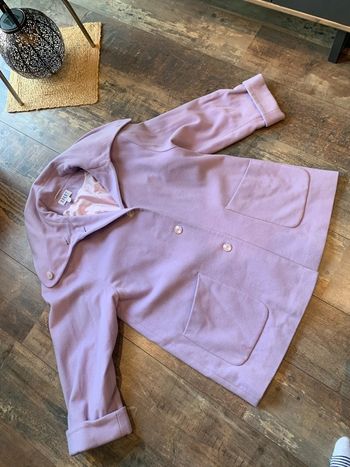 Manteau violine laine / cachemire