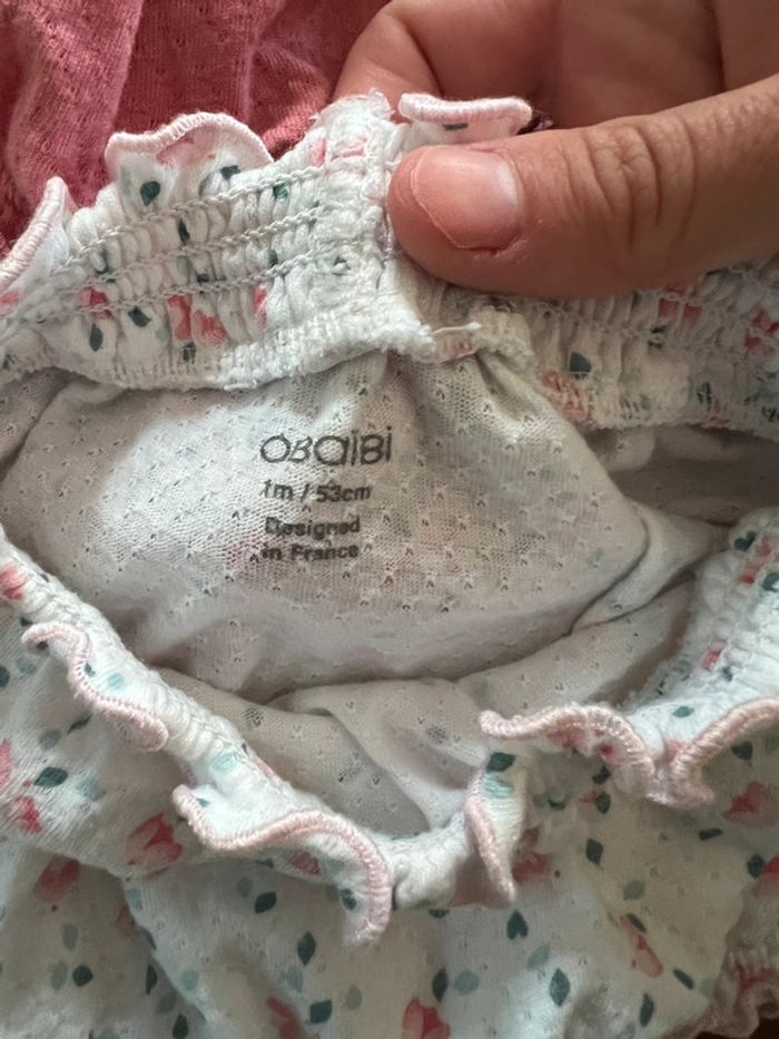 Lot short bébé fille 1 mois - photo numéro 2