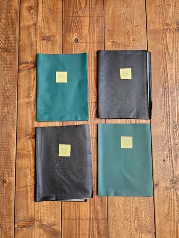 Lot de 4 porte vues souples 40 50 20 vues vert et noir
