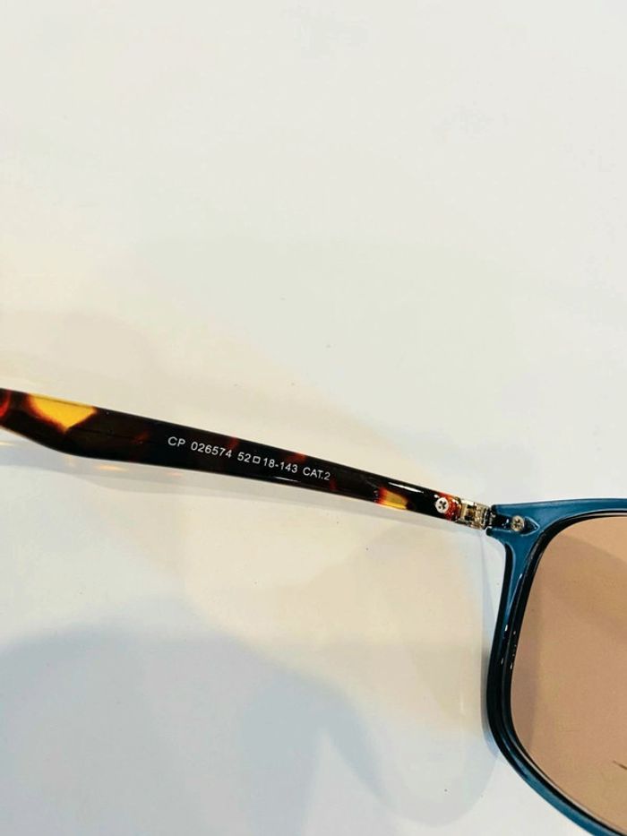 Lunette de soleil mixte bleu verres marron uvprotection catégorie 2 - photo numéro 5