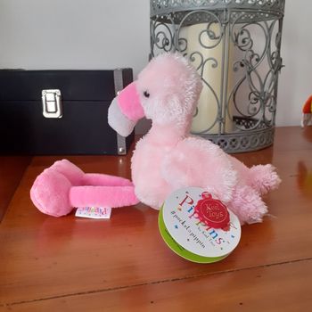 Neuf: Doudou-Peluche "Bébé Flamant rose" *Keel toys