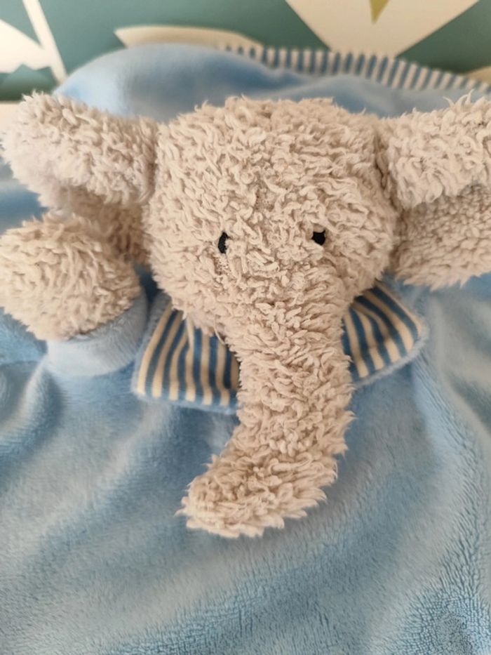 Doudou plat éléphant jellycat - photo numéro 3