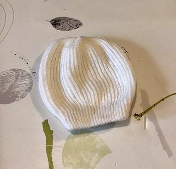 Bonnet blanc enfant taille 2/3 ans Bruno Firmani