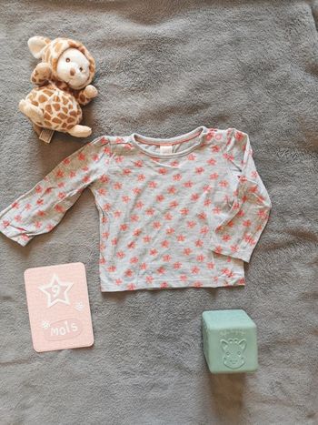T-shirt gris 9 mois Babyclub