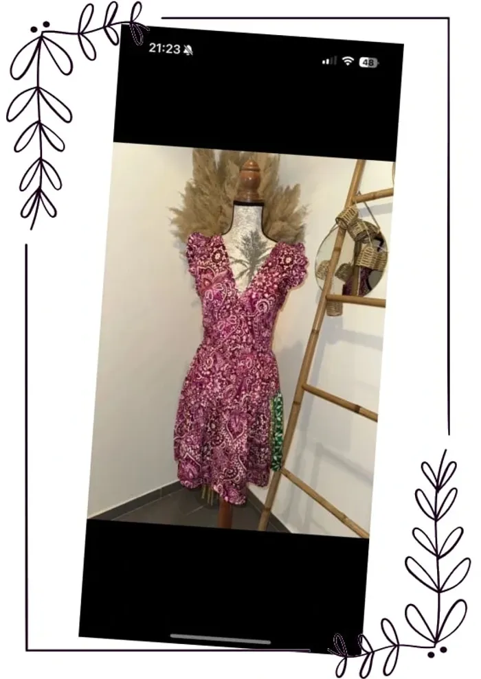 Robe fluide d’été fleurie