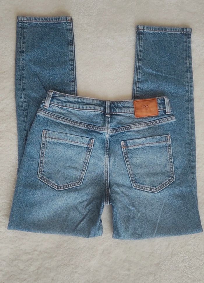 Jean Zara bleu 34 coupe droite
