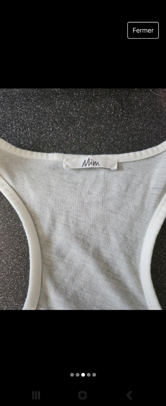 Débardeur blanc Mim - photo numéro 3