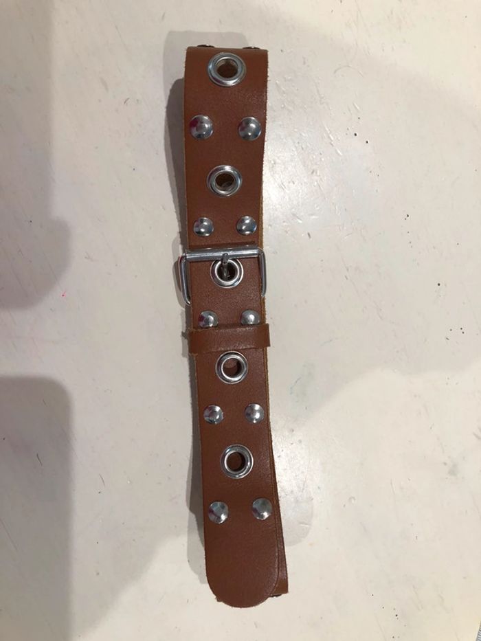 Ceinture cuir taille 30/75 Croûte de cuir  Made in - photo numéro 3