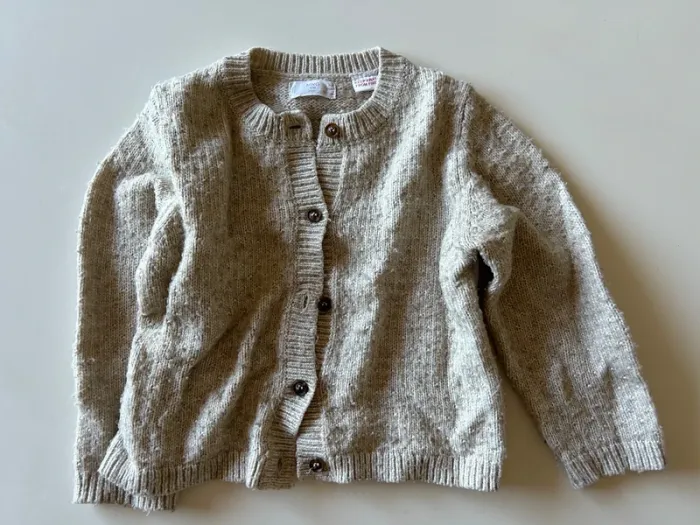 Gilet en maille beige
