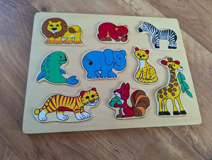 Puzzle encastrement animaux