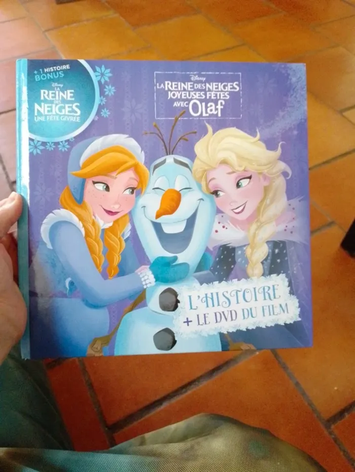 Livre et DVD reine des neiges