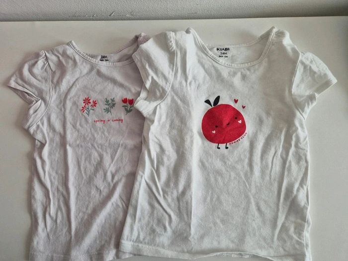 Lot de 2 t-shirts 24 mois