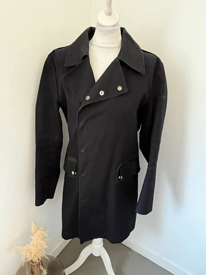 Veste Trench noir Sandro homme M - photo numéro 2