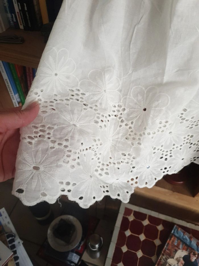 Top en macramé et dentelle anglaise neuf - photo numéro 4