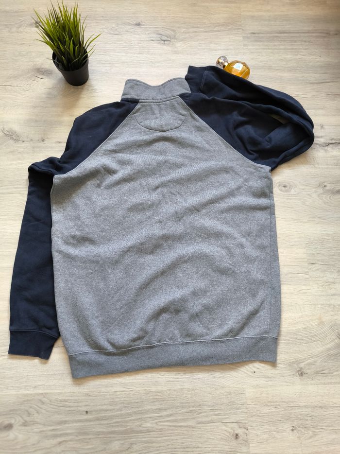 Sweat zippé Chaps gris & bleu - Taille L - photo numéro 6