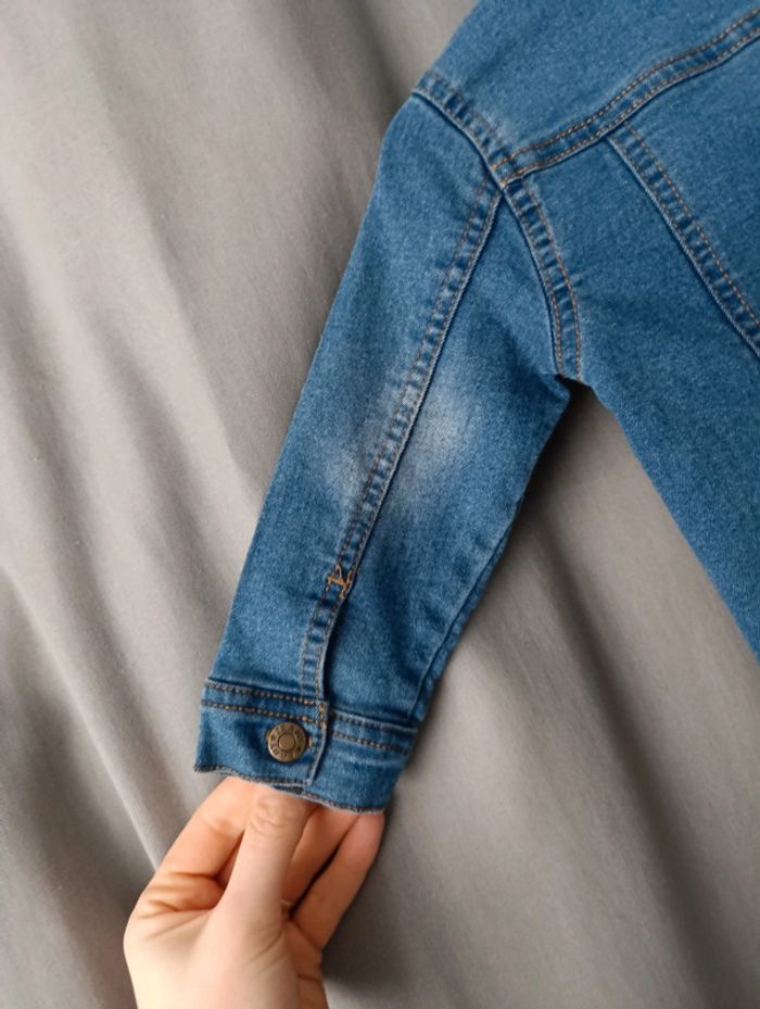Veste en jean mixte taille 86 cm matière extensible - photo numéro 7