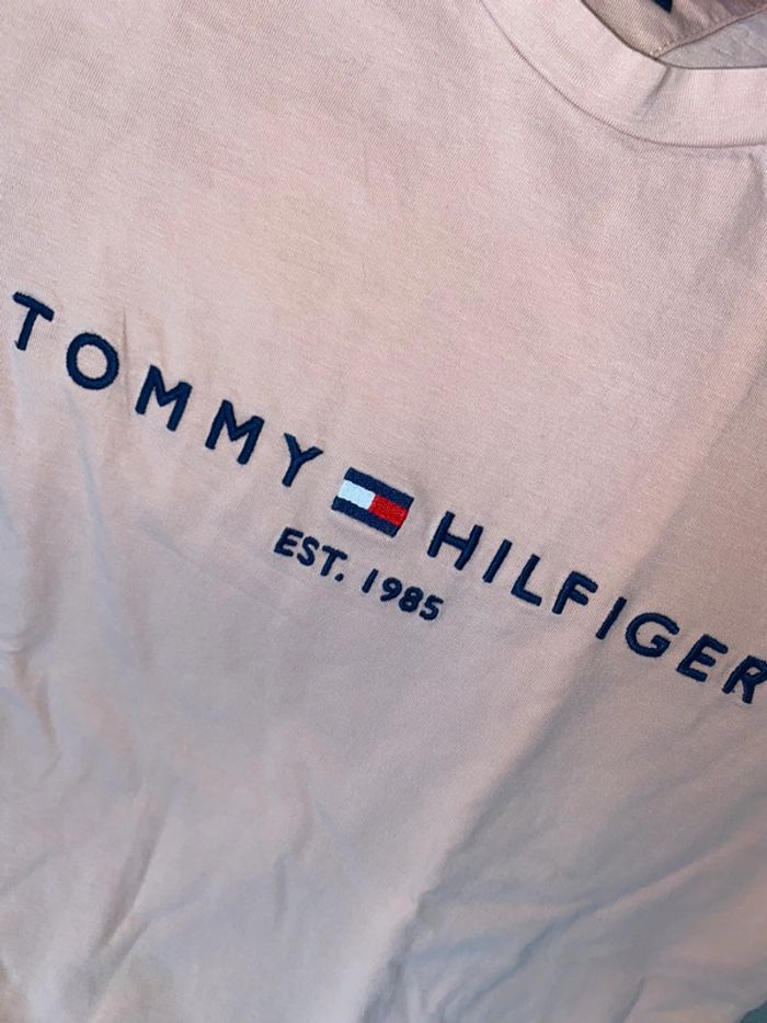 T shirt tommy hilfiger rose - photo numéro 3
