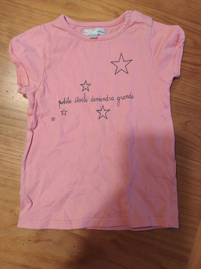 Tee shirt mes petits cailloux 24 mois