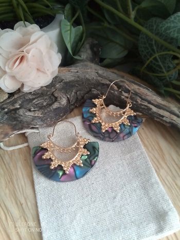 Boucles d'oreilles créoles orientales