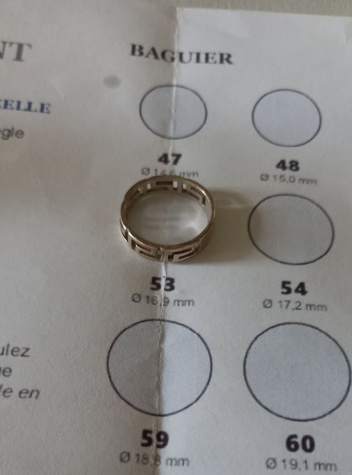 Bague argent motif grec - photo numéro 4