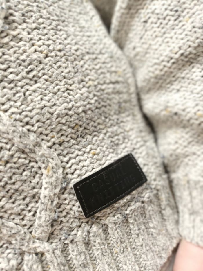 Joli pull avec col gris chiné taille 6 ans - photo numéro 4