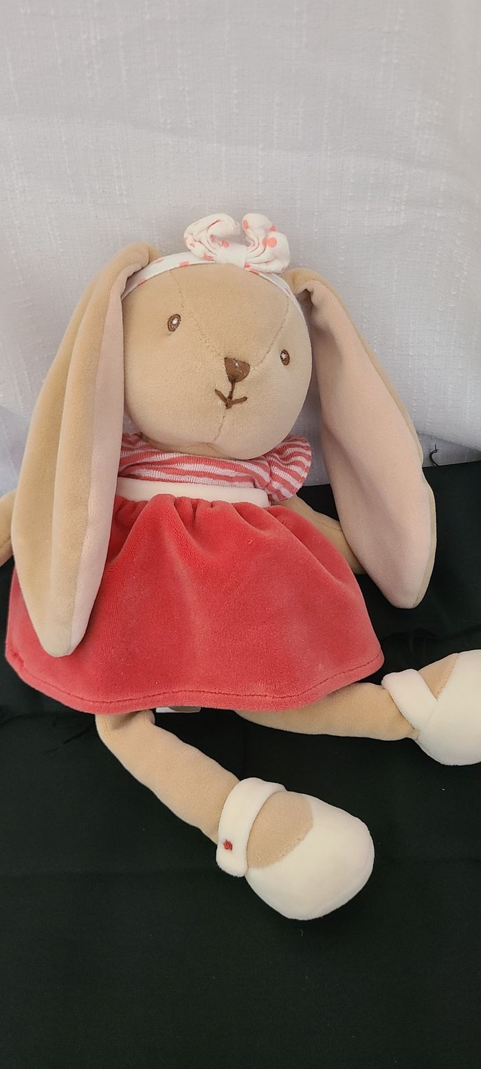 Peluches Bukowski - Lapine Bunny Sisters rose foncé - photo numéro 2