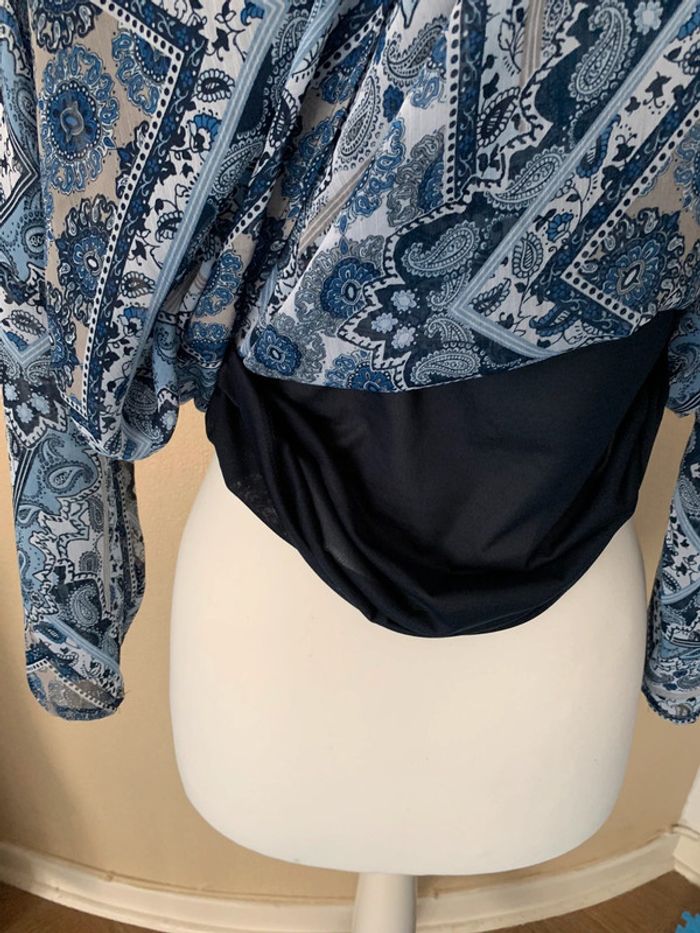 Tunique XL strass bleu marine - photo numéro 6