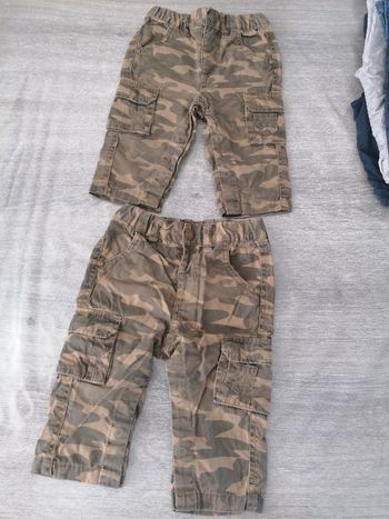 2 pantalons camouflage