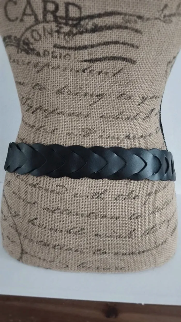 Ceinture noire croisée 90 cm - photo numéro 6
