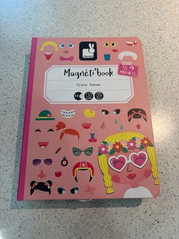 Jeu magnetibook Crazy faces Janod 