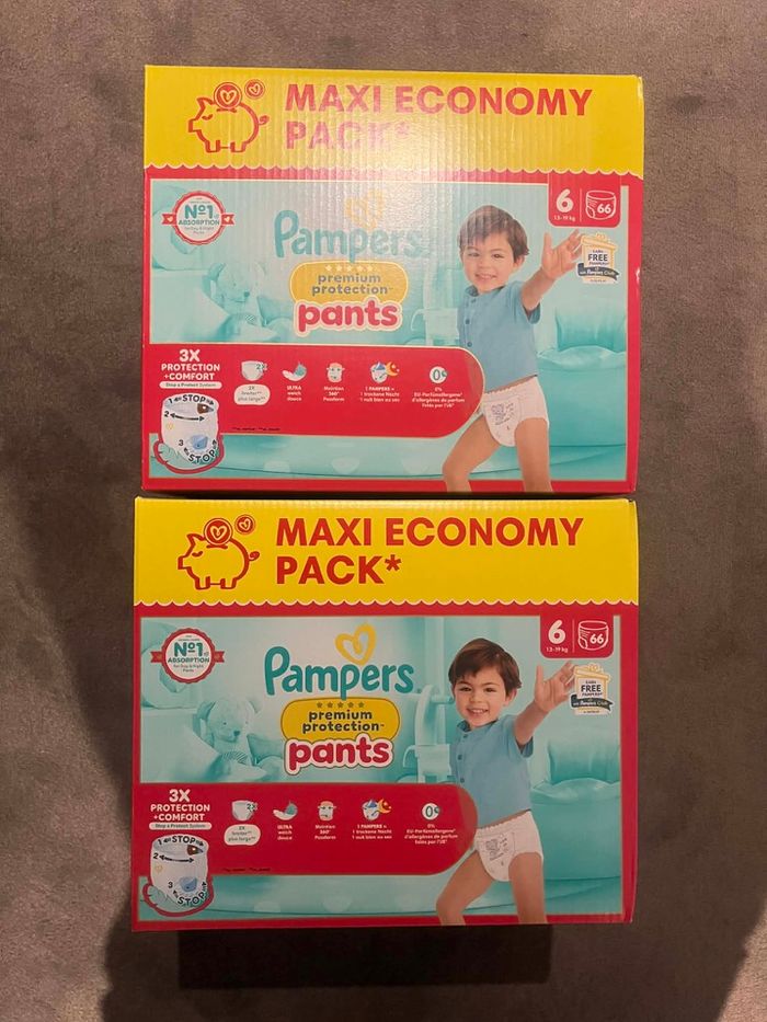 Pampers Premium taille 5 pants maxi pack (2 cartons)