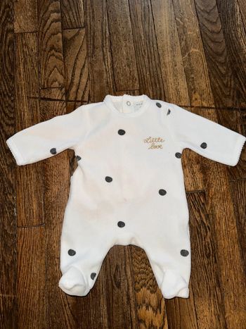 Pyjama velour Kiabi 1 mois