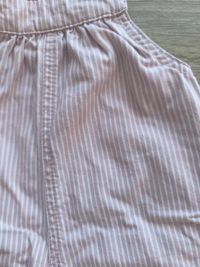 Salopette rayé rose et blanche Petit bateau 6 mois - photo numéro 8
