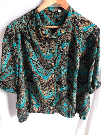 #blouse #vintage #motif fleurs #taille46