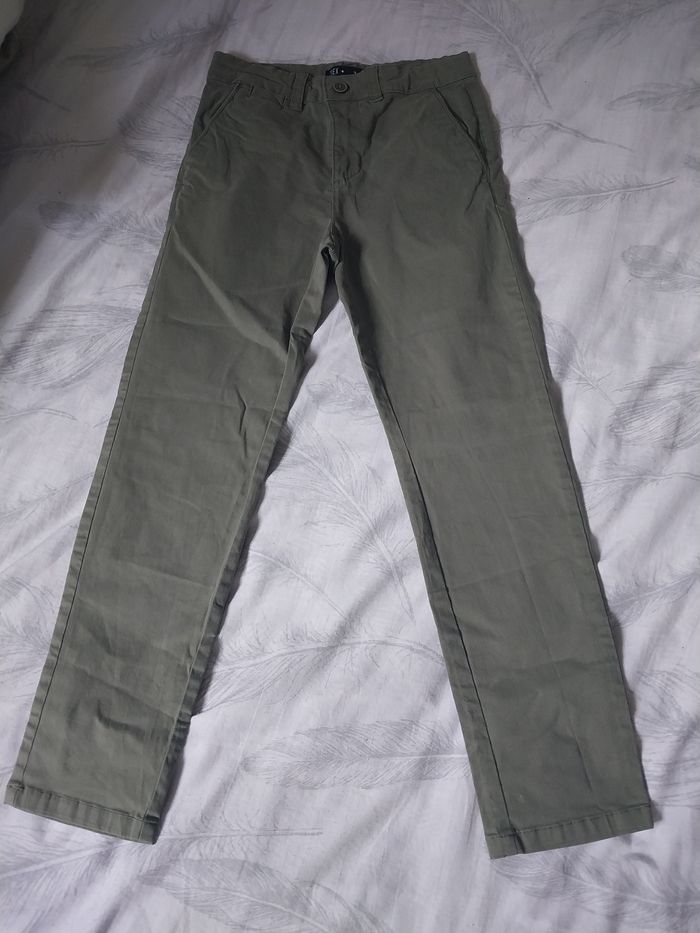 Pantalon garçon TEX kaki – Taille 7-8 ans