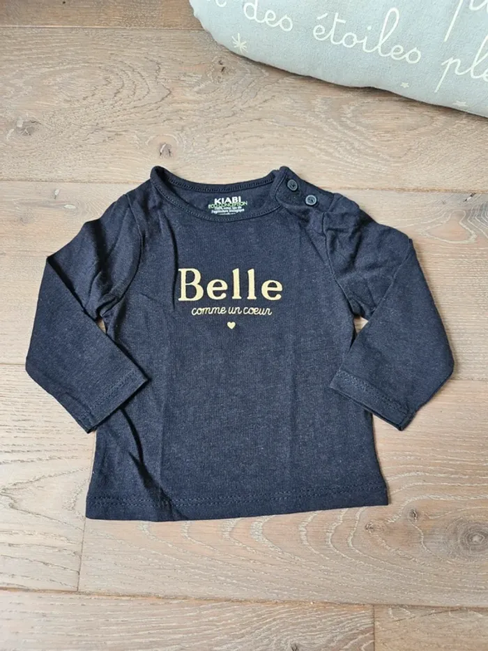 Lot 4 Tshirt manches longues 1 mois - photo numéro 2