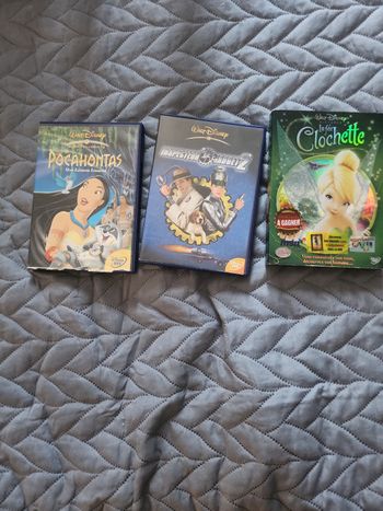 Lot 3 DVD Disney Pocahontas / Inspecteur Gadget 2 / Fée Clochette