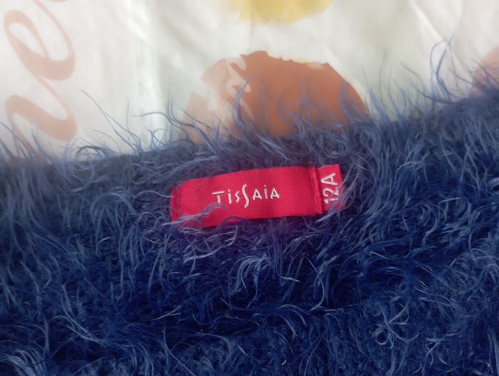 Pull bleu manches longues avec étoiles 12 ans tissaia 3€ - photo numéro 3