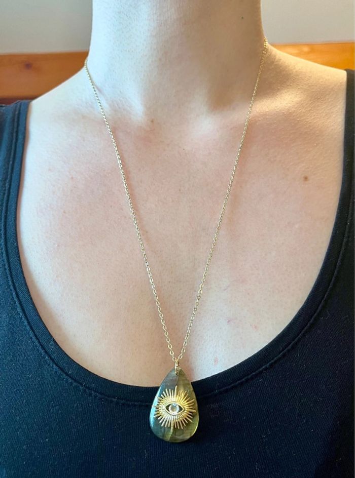 Sautoir talisman Labradorite protectrice - photo numéro 11
