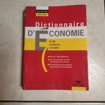 Dictionnaire de l'économie