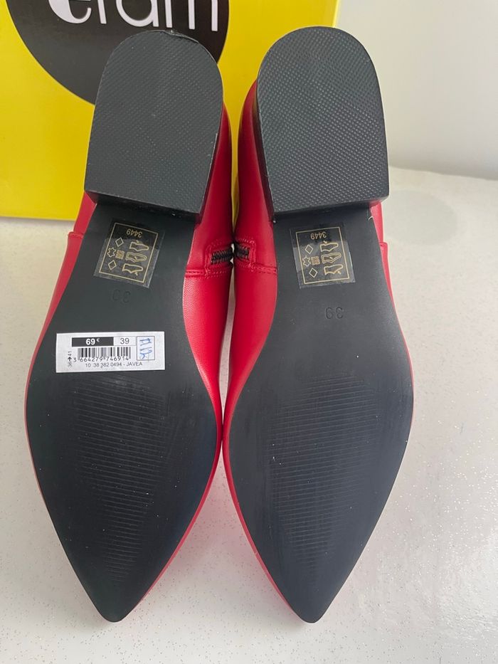 Bottines rouge Éram - photo numéro 6