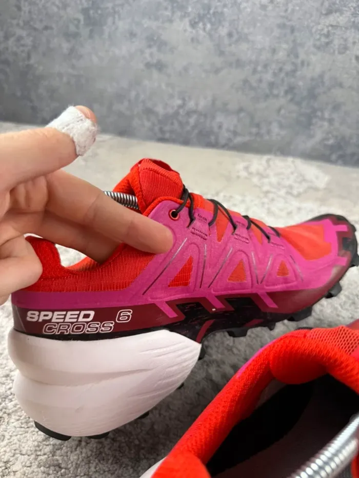 Salomon SpeedCroos 6 - Pink & Red & White - photo numéro 15