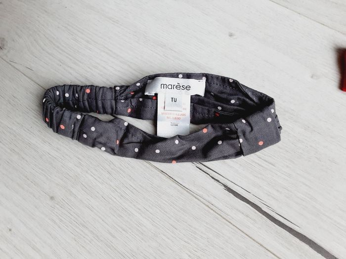 Vêtement bébé fille bandeau taille unique à pois Marèse