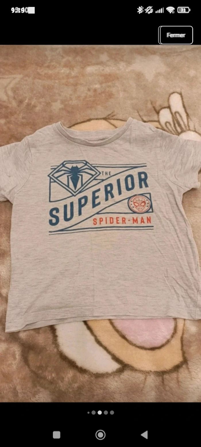 Lot t-shirt spiderman - photo numéro 2